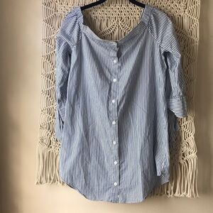 Forever 21 pin striped blouse sz S